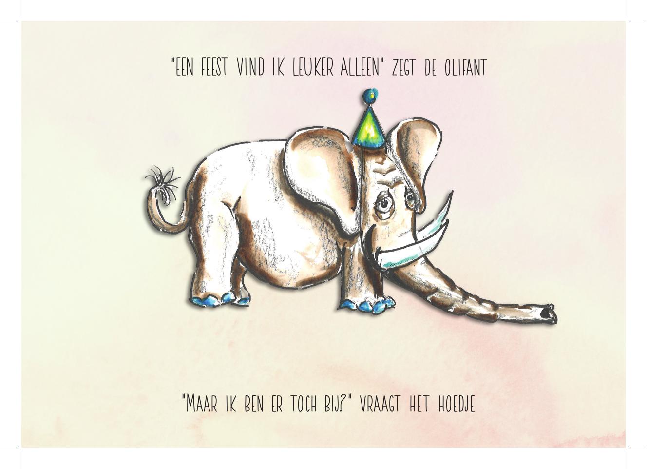 Voorbeeldkaart de olifant